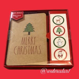 🆕 Rae Dunn MERRY CHRISTMAS Note Card Set